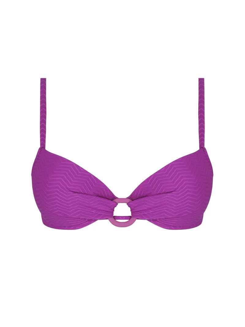 Antigel Swimwear by Lise Charmel - La Zigzag Padded Bikini Top Mauve