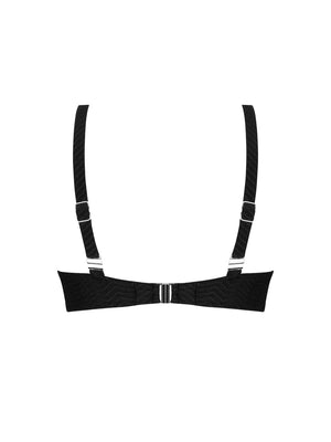 Antigel Swimwear by Lise Charmel - La Zigzag Halter Underwired Bikini Top Noir
