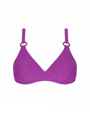 Antigel Swimwear by Lise Charmel - La Zigzag Halter Underwired Bikini Top Mauve