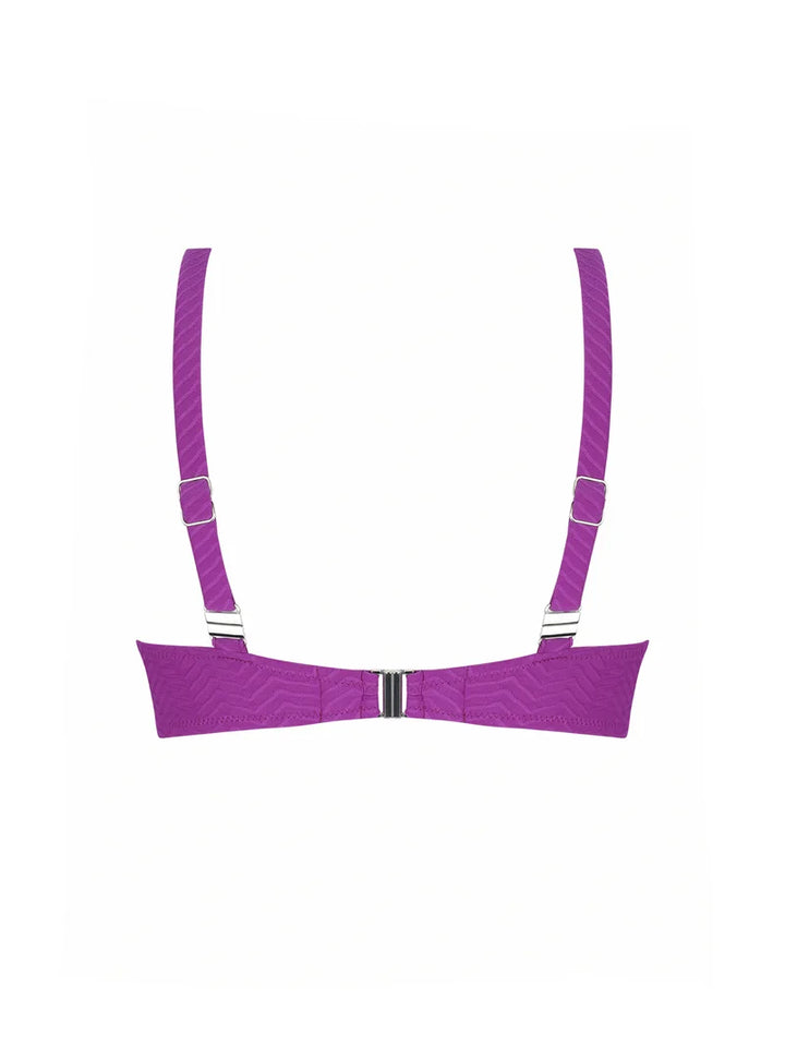 Antigel Swimwear by Lise Charmel - La Zigzag Halter Underwired Bikini Top Mauve