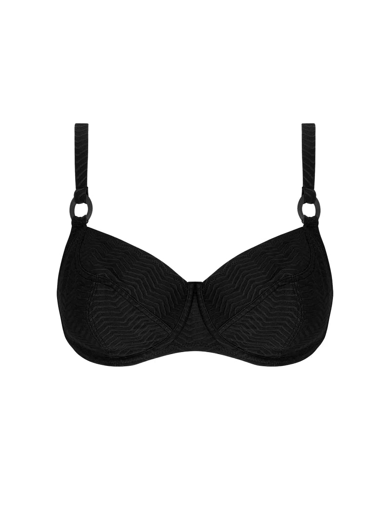 Antigel Swimwear by Lise Charmel - La Zigzag Balconet Top Noir