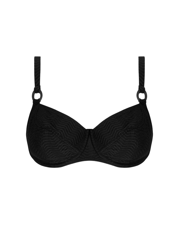 Antigel Swimwear by Lise Charmel - La Zigzag Balconet Top Noir
