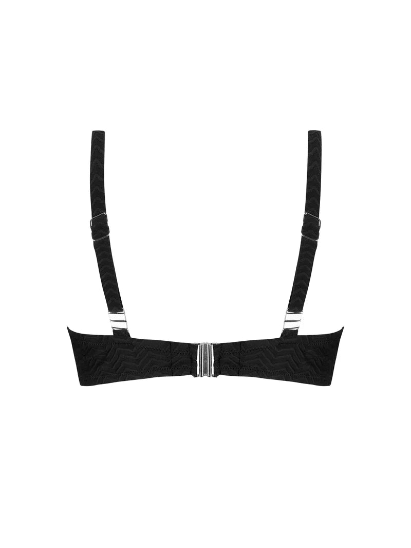 Antigel Swimwear by Lise Charmel - La Zigzag Balconet Top Noir