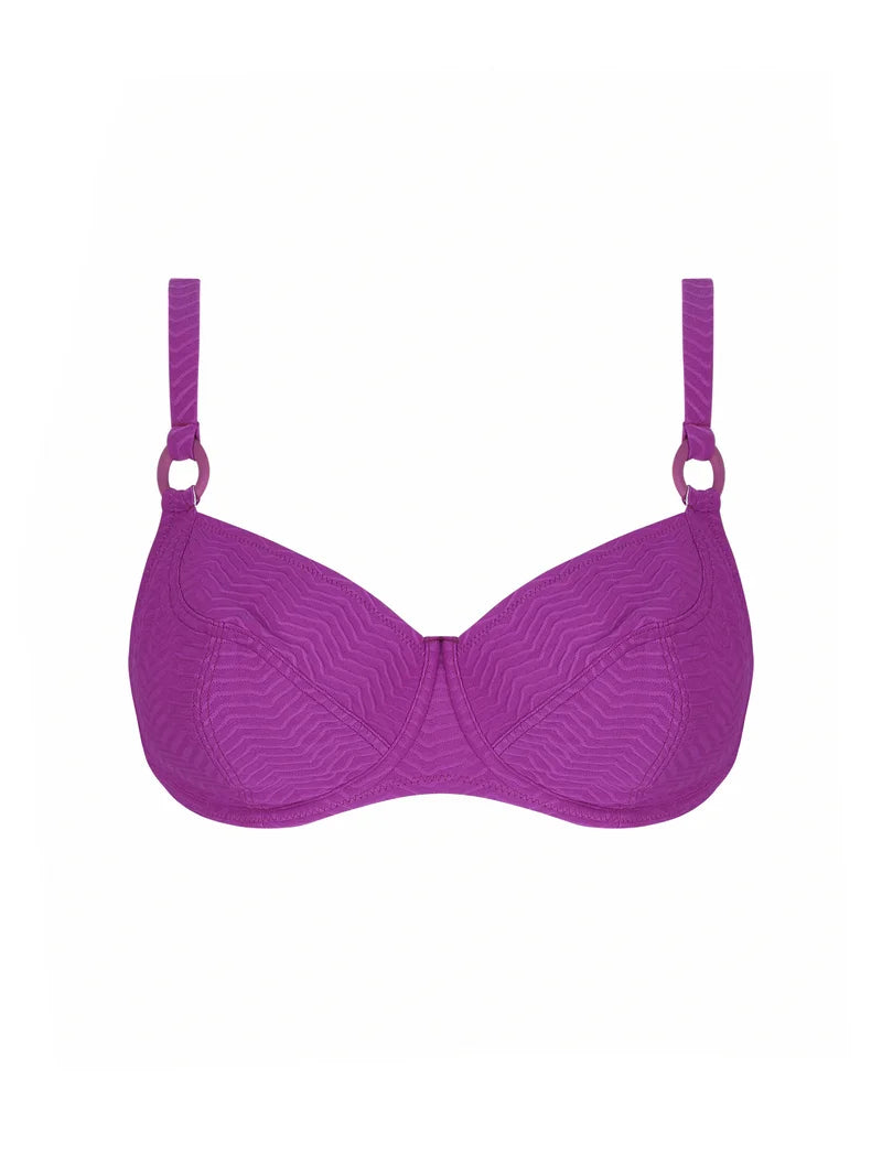 Antigel Swimwear by Lise Charmel - La Zigzag Balconet Top Mauve