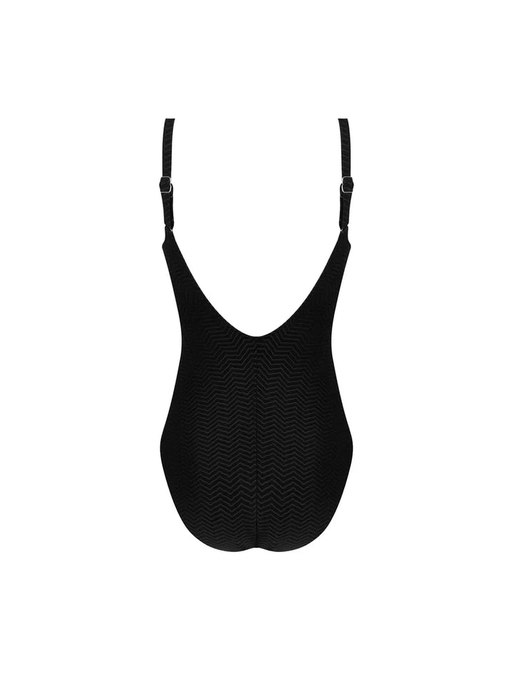 Antigel Swimwear by Lise Charmel - La Zigzag Full Cup Underwired Swimsuit Noir
