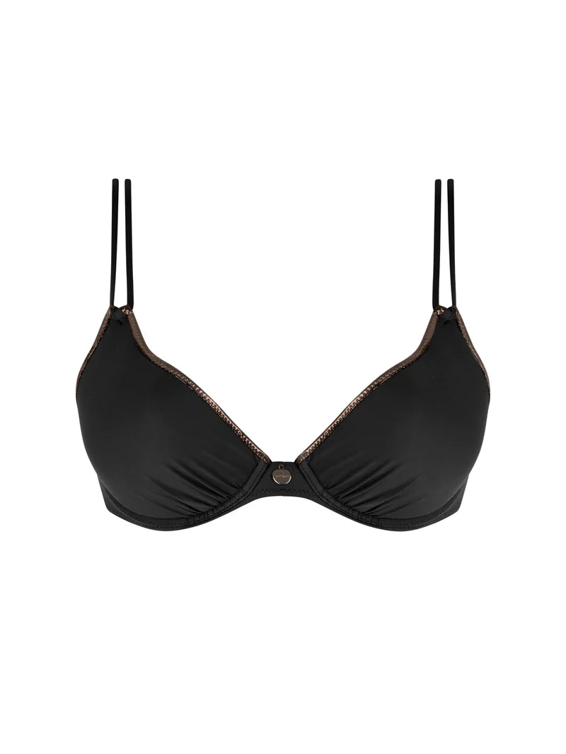 Antigel Swimwear by Lise Charmel - La Smartissime Paddded Bikini Noir Bronze