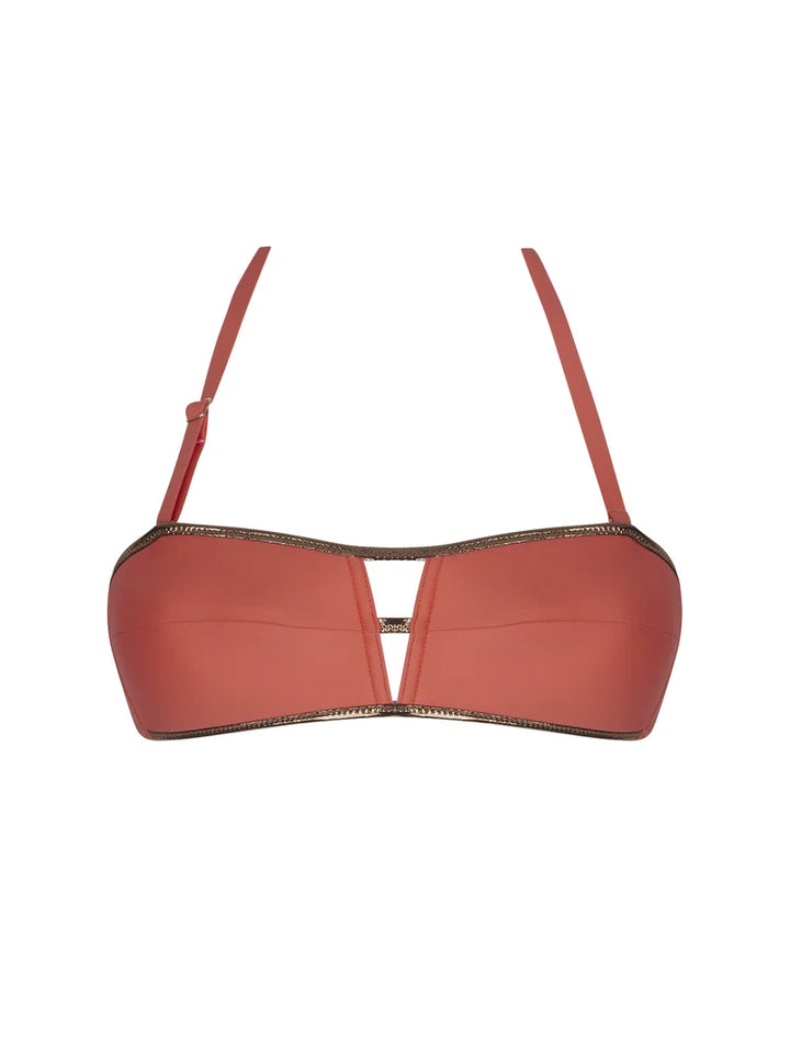 Antigel Swimwear by Lise Charmel - La Smartissime Soft Bandeau Strapless Bikini Corail Bronze