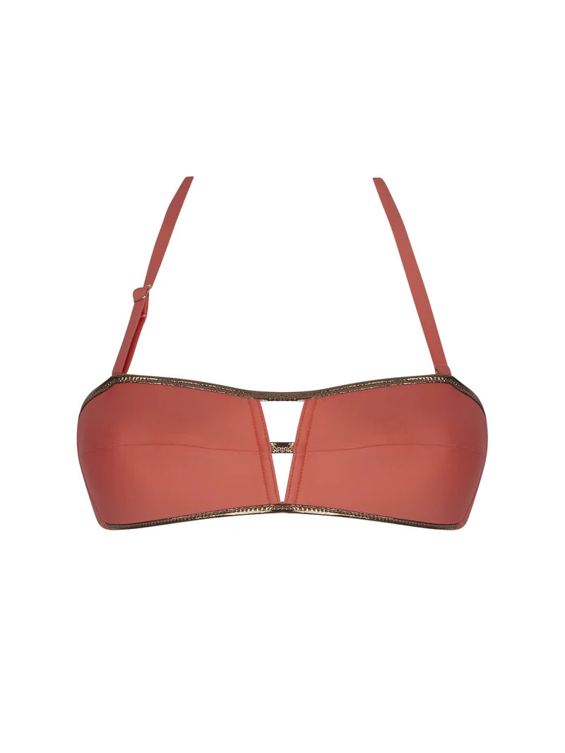 Antigel Swimwear by Lise Charmel - La Smartissime Soft Bandeau Strapless Bikini Corail Bronze