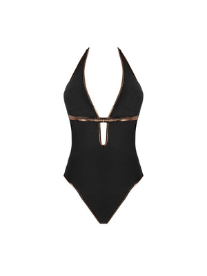 Antigel Swimwear by Lise Charmel - La Smartissime Seductive Wireless Swimsuit Noir Bronze