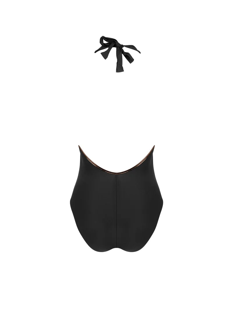 Antigel Swimwear by Lise Charmel - La Smartissime Seductive Wireless Swimsuit Noir Bronze
