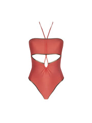 Antigel Swimwear by Lise Charmel - La Smartissime Bustier Swimsuit Corail Bronze