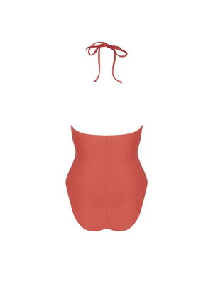 Antigel Swimwear by Lise Charmel - La Smartissime Bustier Swimsuit Corail Bronze