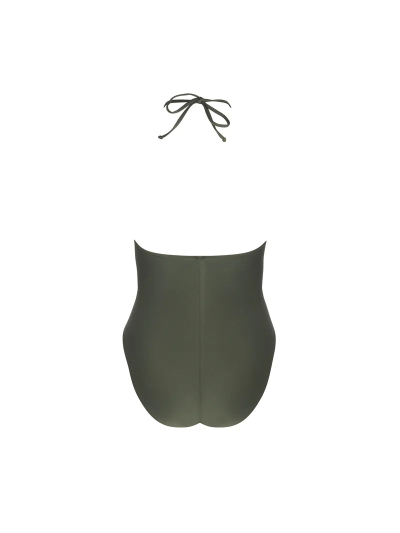 Antigel Swimwear by Lise Charmel - La Smartissime Bustier Swimsuit Kaki Bronze