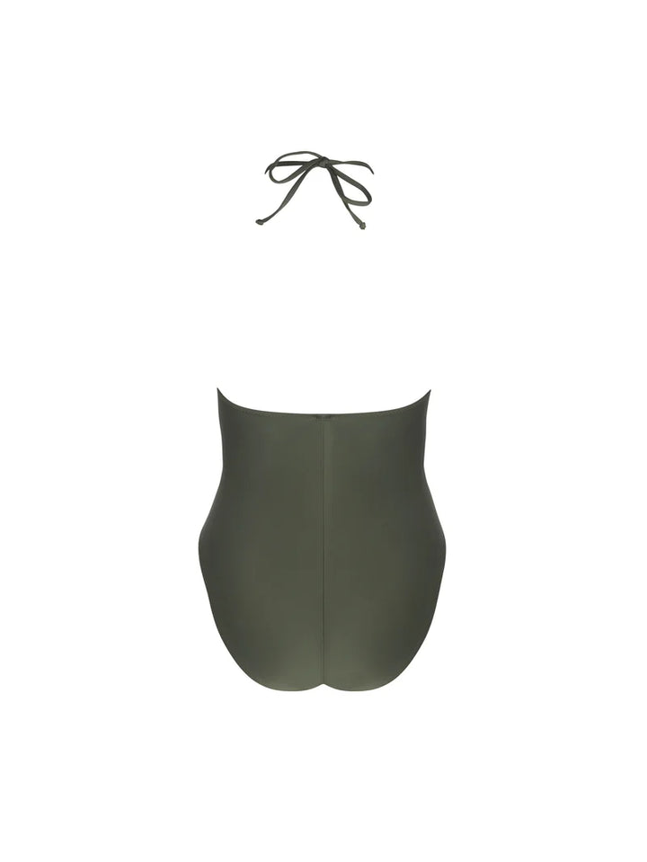 Antigel Swimwear by Lise Charmel - La Smartissime Bustier Swimsuit Kaki Bronze