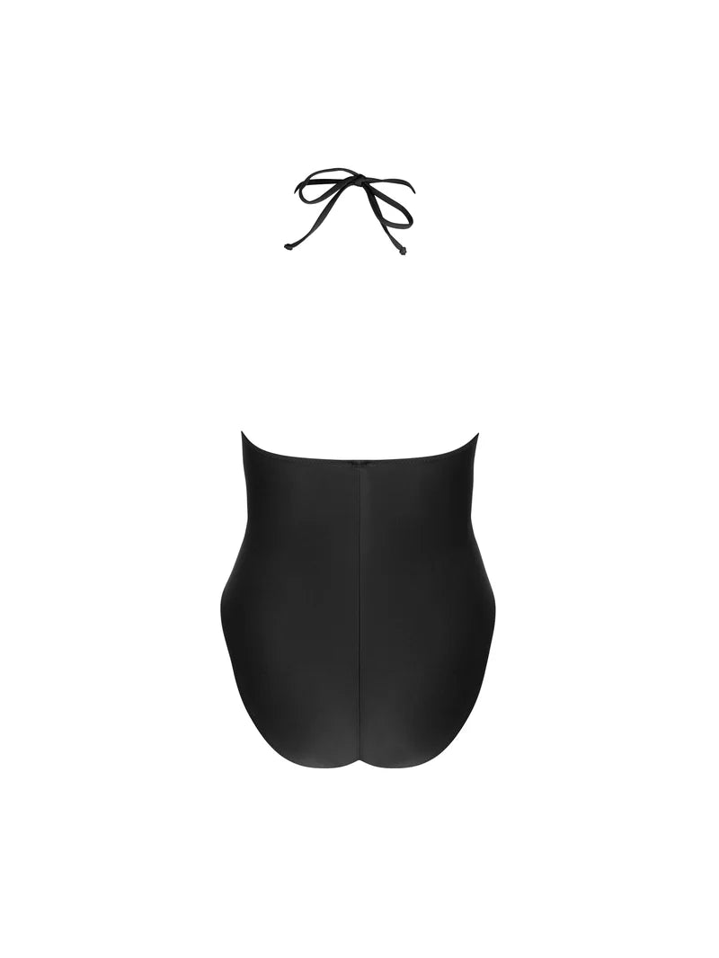 Antigel Swimwear by Lise Charmel - La Smartissime Bustier Swimsuit Noir Bronze