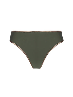 Antigel Swimwear by Lise Charmel - La Smartissime Wide Side Bikini Brief Kaki Bronze