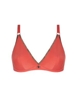 Antigel Swimwear by Lise Charmel - La Smartissime Halter Underwired Bikini Top Corail Bronze