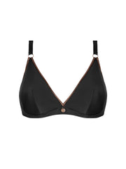 Antigel Swimwear by Lise Charmel - La Smartissime Halter Underwired Bikini Top Noir Bronze