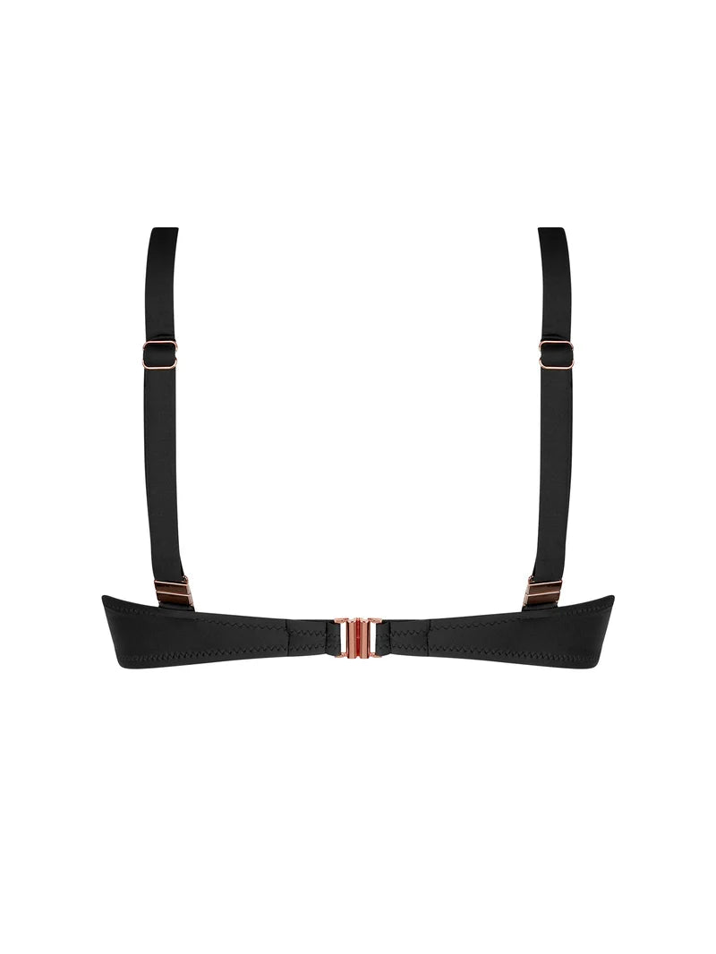 Antigel Swimwear by Lise Charmel - La Smartissime Halter Underwired Bikini Top Noir Bronze