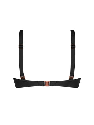 Antigel Swimwear by Lise Charmel - La Smartissime Halter Underwired Bikini Top Noir Bronze