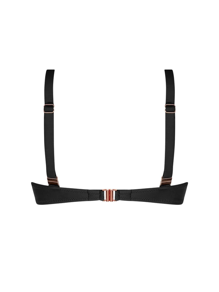 Antigel Swimwear by Lise Charmel - La Smartissime Halter Underwired Bikini Top Noir Bronze