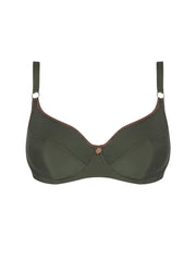 Antigel Swimwear by Lise Charmel - La Smartissime Balconet Bikini Kaki Bronze