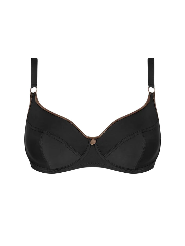 Antigel Swimwear by Lise Charmel - La Smartissime Balconet Bikini Noir Bronze