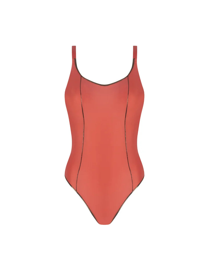 Antigel Swimwear by Lise Charmel - La Smartissime Full Cup Underwired Swimsuit Corail Bronze