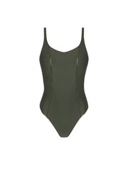 Antigel Swimwear by Lise Charmel - La Smartissime Full Cup Underwired Swimsuit Kaki Bronze
