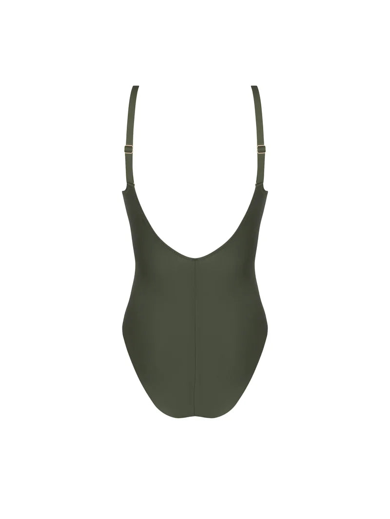 Antigel Swimwear by Lise Charmel - La Smartissime Full Cup Underwired Swimsuit Kaki Bronze