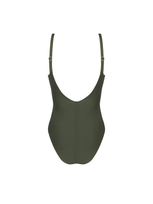 Antigel Swimwear by Lise Charmel - La Smartissime Full Cup Underwired Swimsuit Kaki Bronze