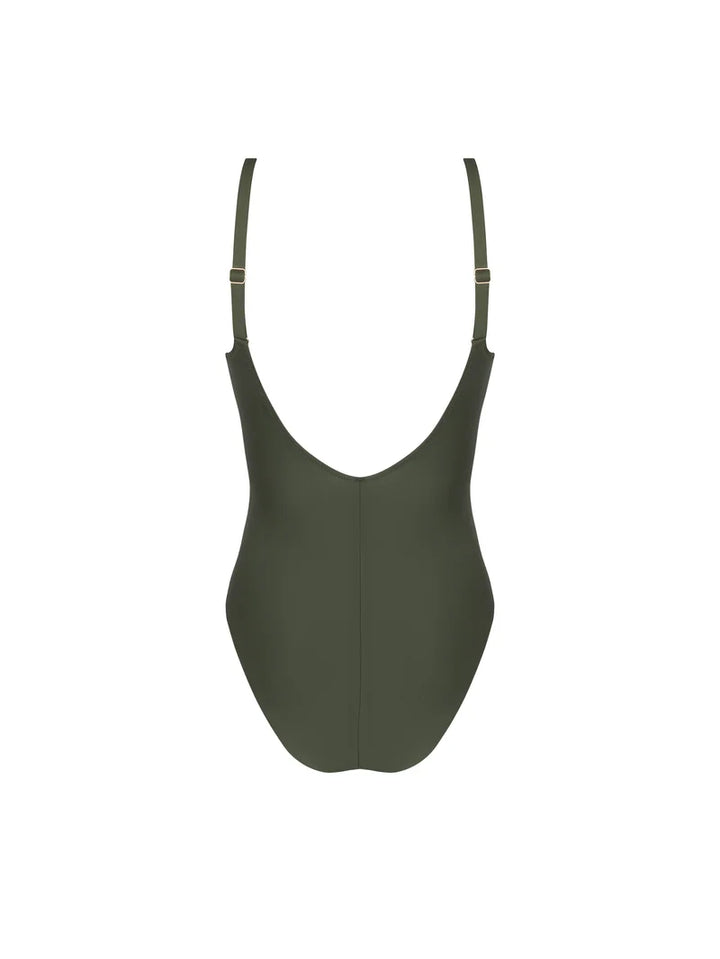 Antigel Swimwear by Lise Charmel - La Smartissime Full Cup Underwired Swimsuit Kaki Bronze