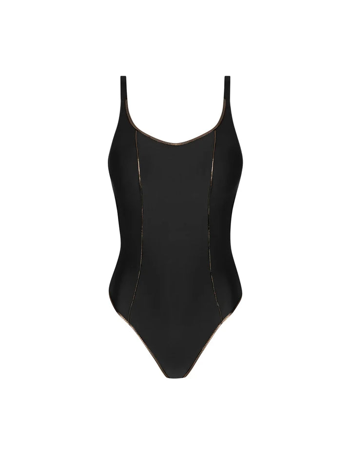 Antigel Swimwear by Lise Charmel - La Smartissime Full Cup Underwired Swimsuit Noir Bronze