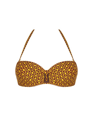 Antigel Swimwear by Lise Charmel - La Papoue Strapless Bandeau Bikini Jaune Papou