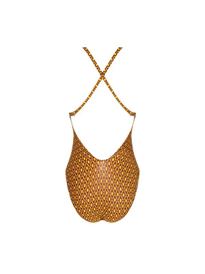 Antigel Swimwear by Lise Charmel - La Papoue Wireless Halterneck Swimsuit Jaune Papou