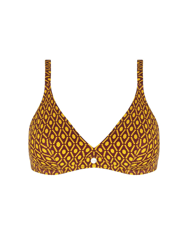 Antigel Swimwear by Lise Charmel - La Papoue Halter Underwired Bikini Top Jaune Papou