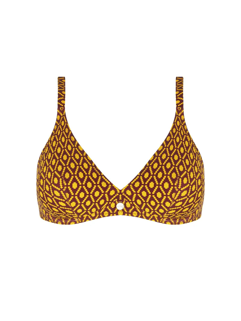 Antigel Swimwear by Lise Charmel - La Papoue Halter Underwired Bikini Top Jaune Papou