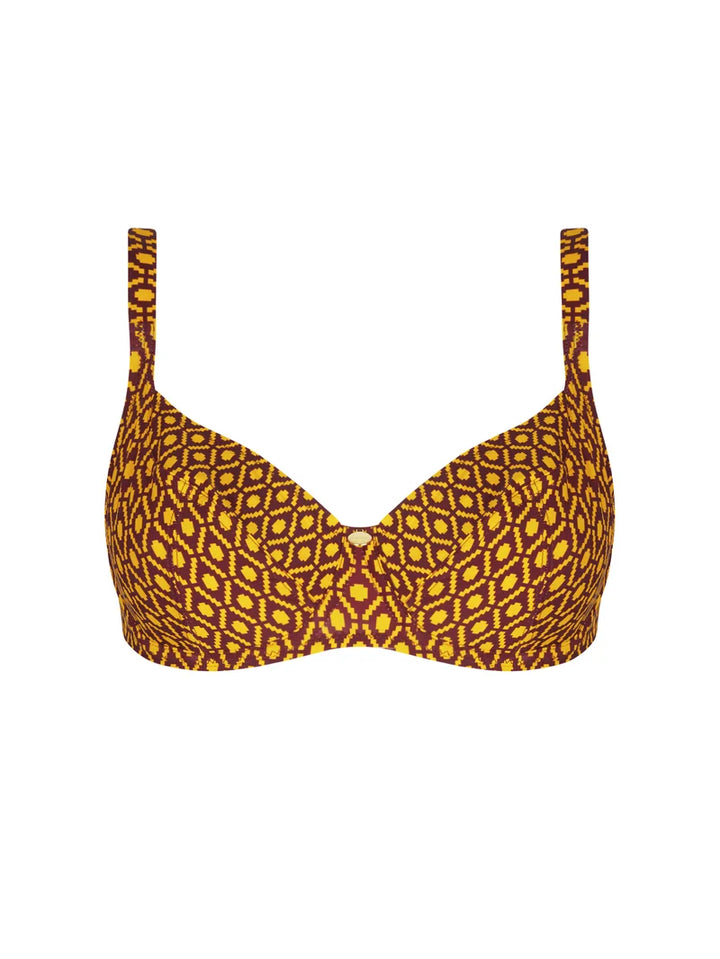Antigel Swimwear by Lise Charmel - La Papoue Balconet Top Jaune Papou