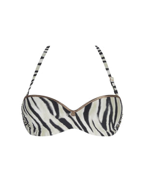 Antigel Swimwear by Lise Charmel - La Tigre Blanc Soft Bandeau Strapless Bikini Tigre Bronze