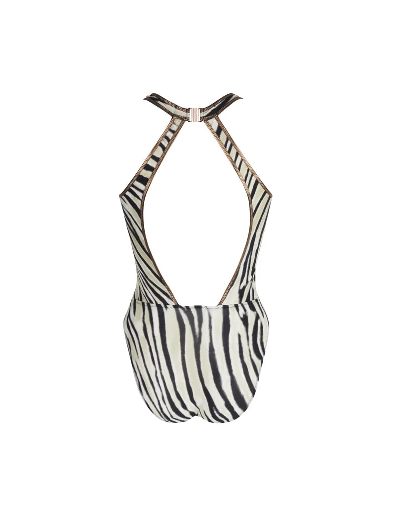 Antigel Swimwear by Lise Charmel - La Tigre Blanc Seductive Wireless Swimsuit Tigre Bronze