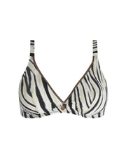 Antigel Swimwear by Lise Charmel - La Tigre Blanc Halter Underwired Bikini Top Tigre Bronze