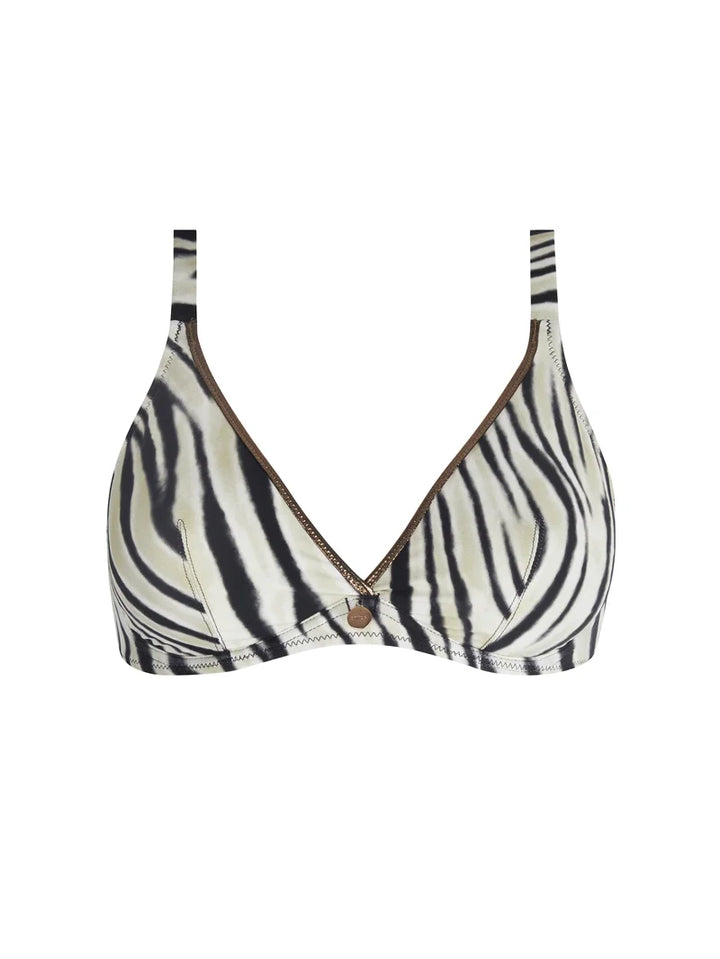 Antigel Swimwear by Lise Charmel - La Tigre Blanc Halter Underwired Bikini Top Tigre Bronze