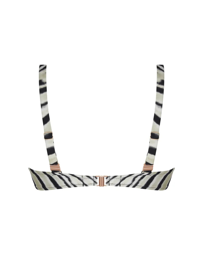 Antigel Swimwear by Lise Charmel - La Tigre Blanc Halter Underwired Bikini Top Tigre Bronze