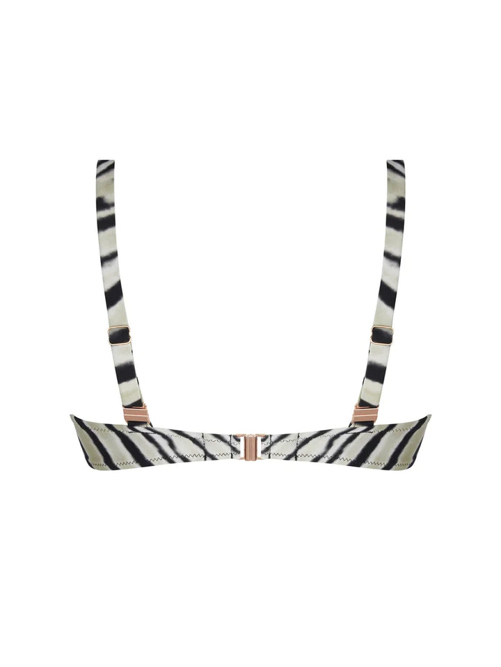 Antigel Swimwear by Lise Charmel - La Tigre Blanc Halter Underwired Bikini Top Tigre Bronze