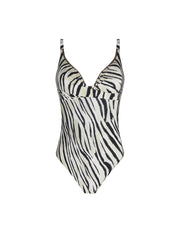 Antigel Swimwear by Lise Charmel - La Tigre Blanc Wireless Padded Swimsuit Tigre Bronze