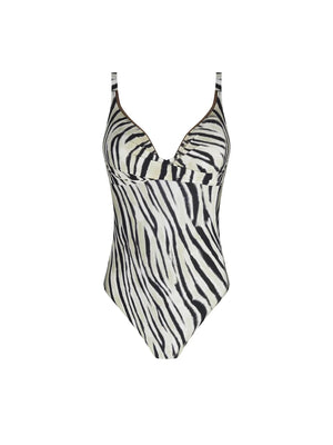 Antigel Swimwear by Lise Charmel - La Tigre Blanc Wireless Padded Swimsuit Tigre Bronze