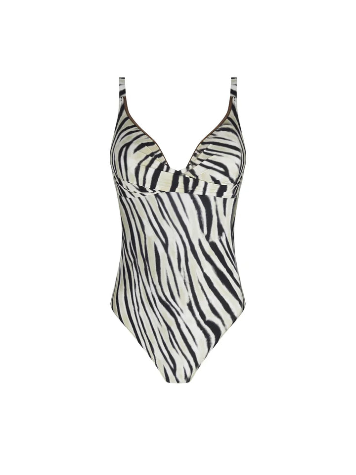 Antigel Swimwear by Lise Charmel - La Tigre Blanc Wireless Padded Swimsuit Tigre Bronze