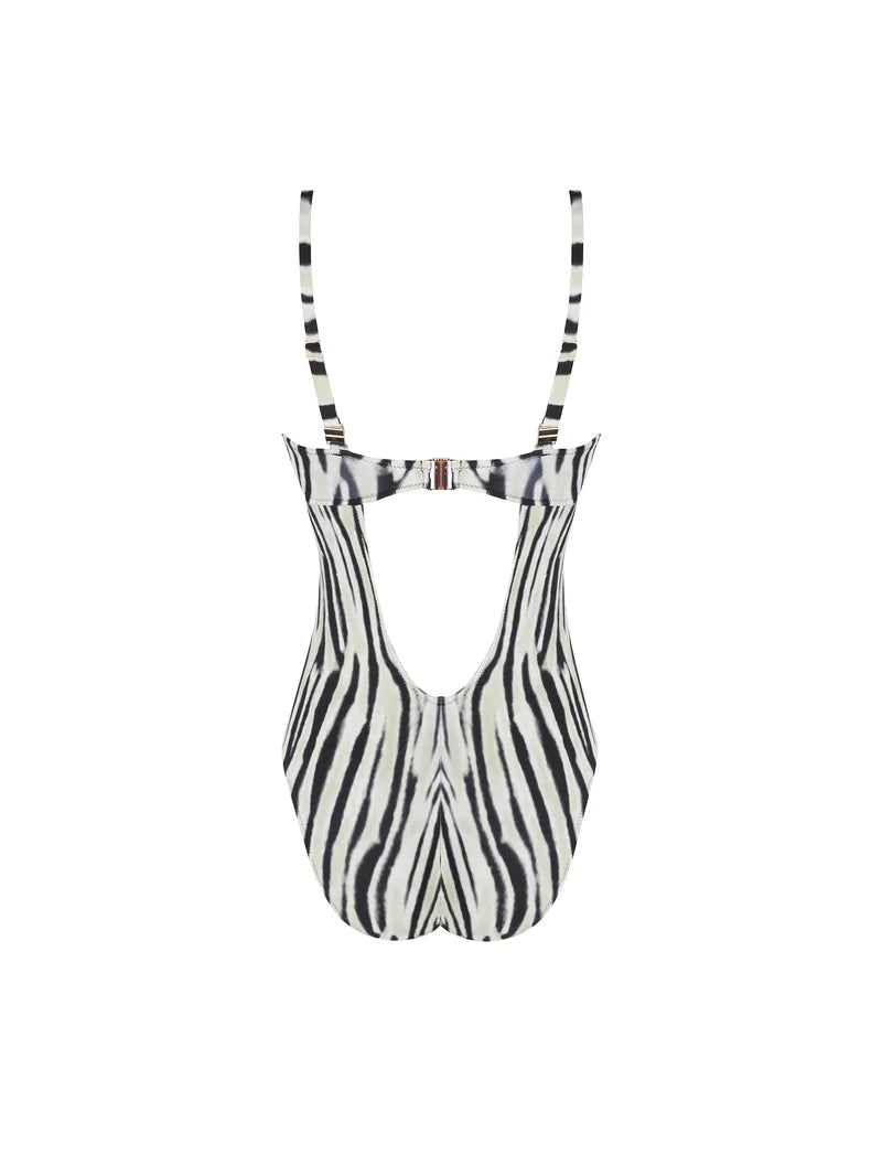 Antigel Swimwear by Lise Charmel - La Tigre Blanc Wireless Padded Swimsuit Tigre Bronze