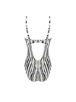 Antigel Swimwear by Lise Charmel - La Tigre Blanc Wireless Padded Swimsuit Tigre Bronze