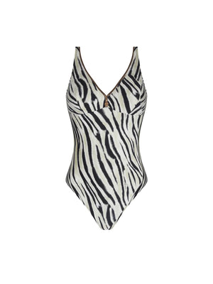Antigel Swimwear by Lise Charmel - La Tigre Blanc Seductive Wireless Swimsuit Tigre Bronze